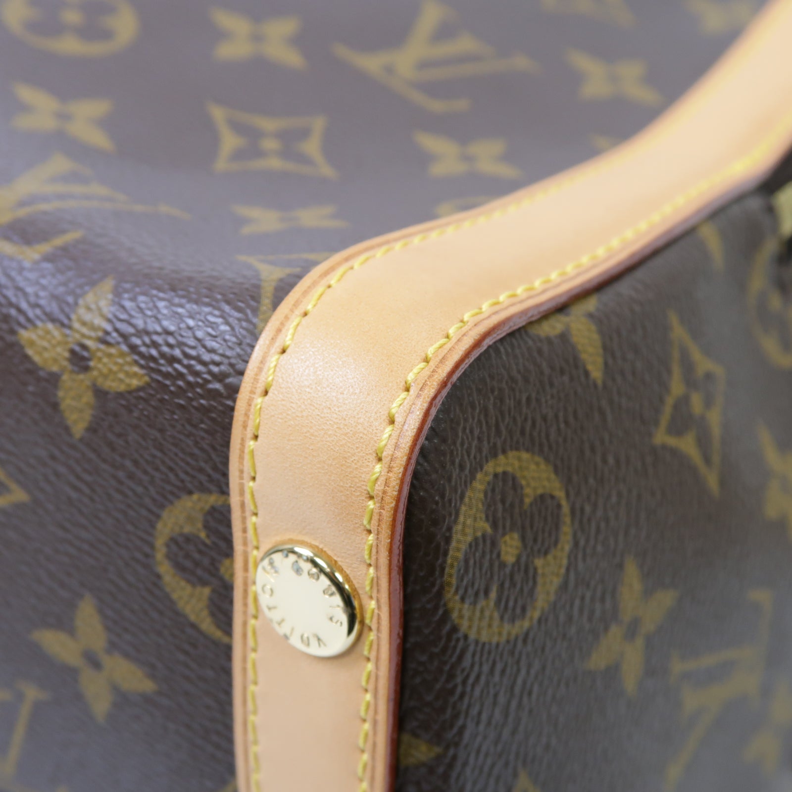 LOUIS VUITTON Monogram Marais MM金扣肩背袋棕色