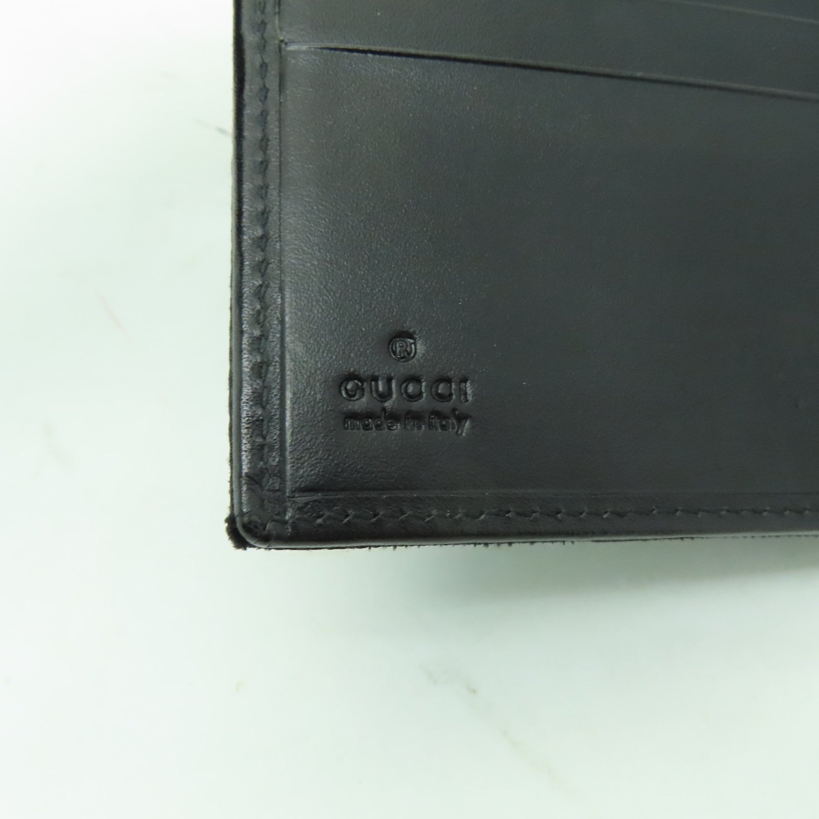 GUCCI 帆布Wallet銀扣錢包黒色