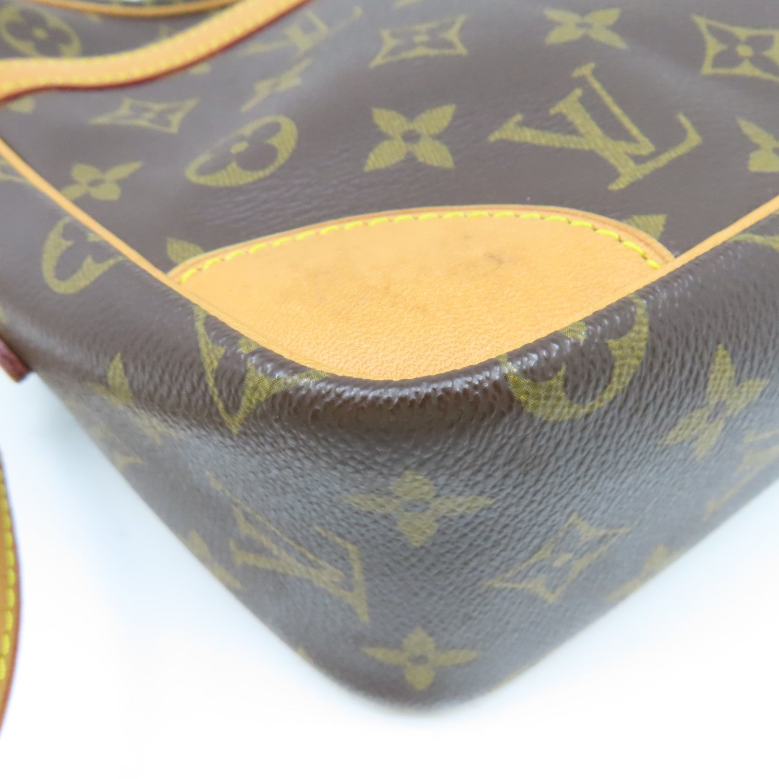 LOUIS VUITTON Monogram Trocadero 27金扣肩背袋啡色