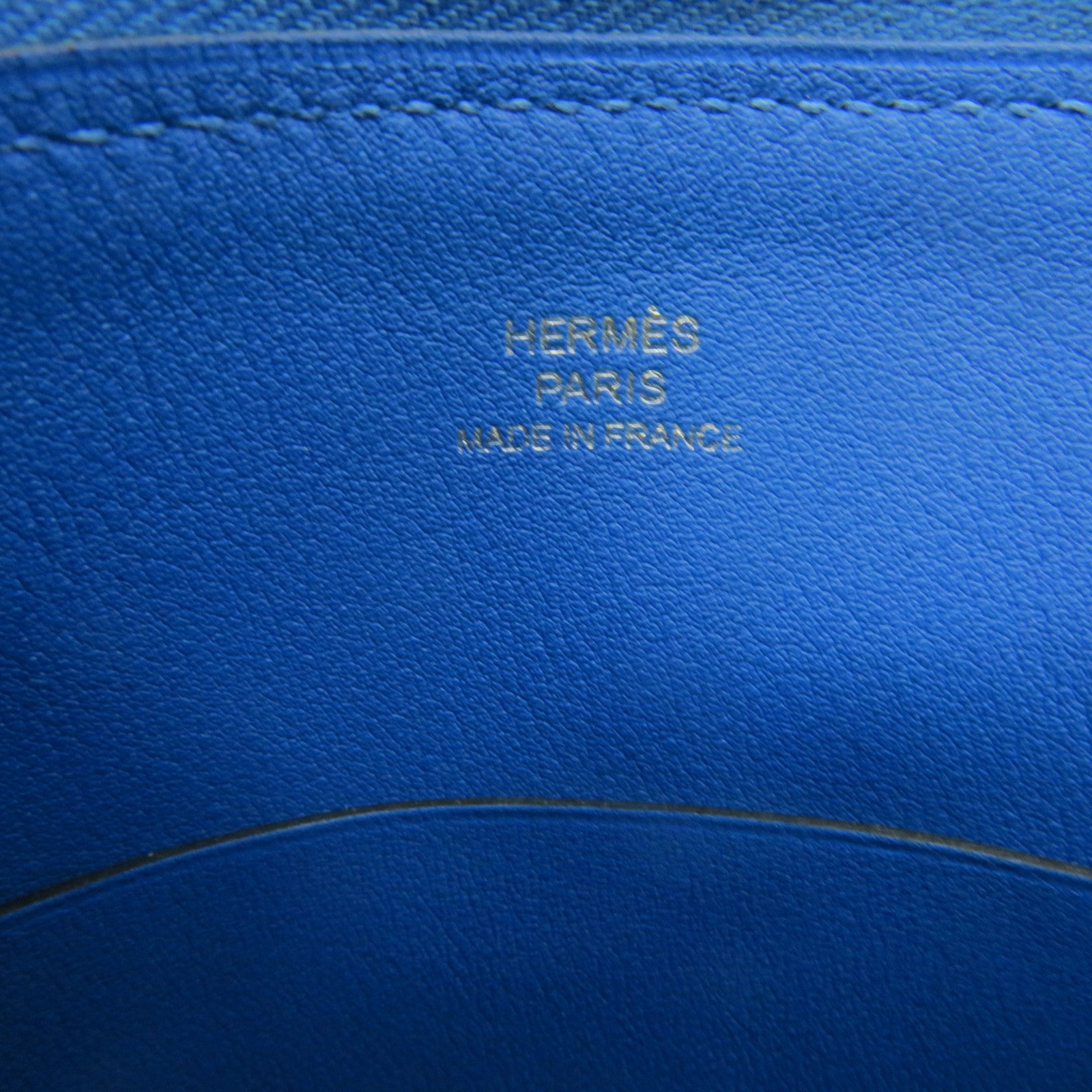 HERMES Evercolor皮革Pocket Pouch手拿包啡色/彩色