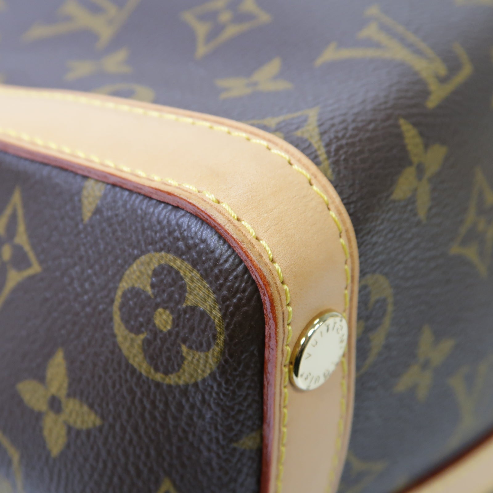 LOUIS VUITTON Monogram Marais MM金扣肩背袋棕色