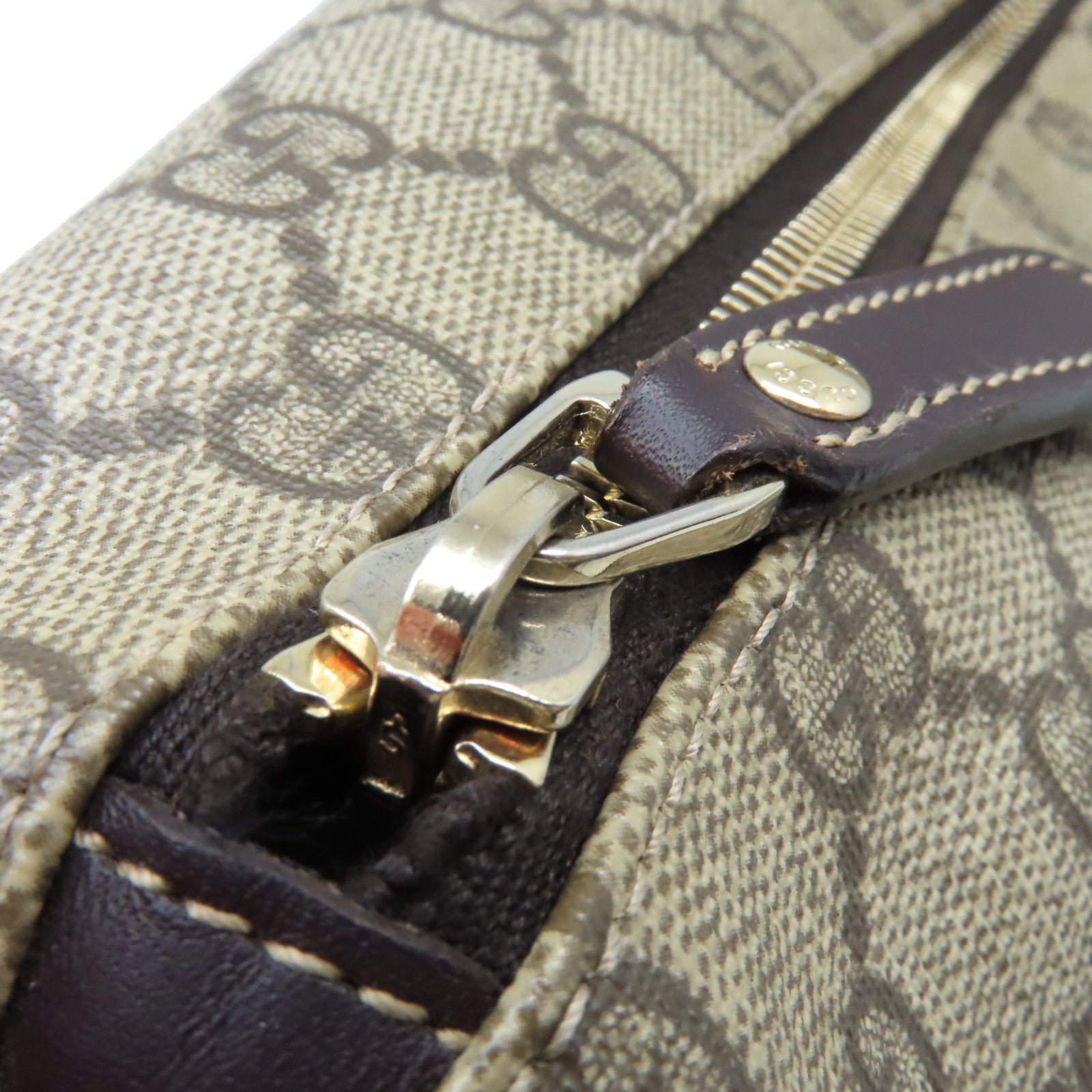 GUCCI 塗層帆布Shoulder Bag肩背袋啡色