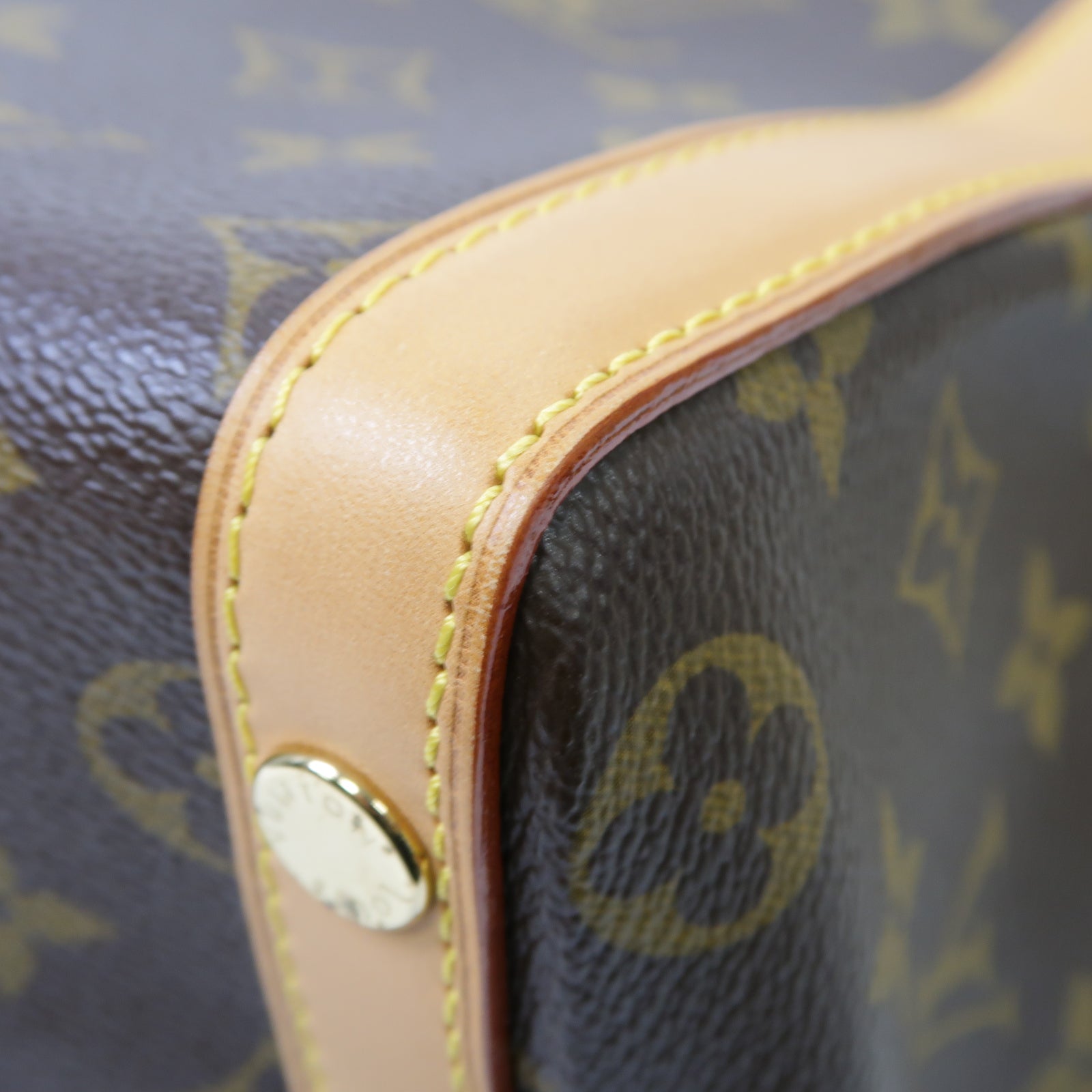 LOUIS VUITTON Monogram Marais MM金扣肩背袋棕色