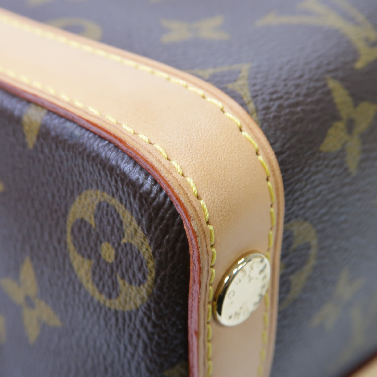 LOUIS VUITTON Monogram Marais MM金扣肩背袋棕色