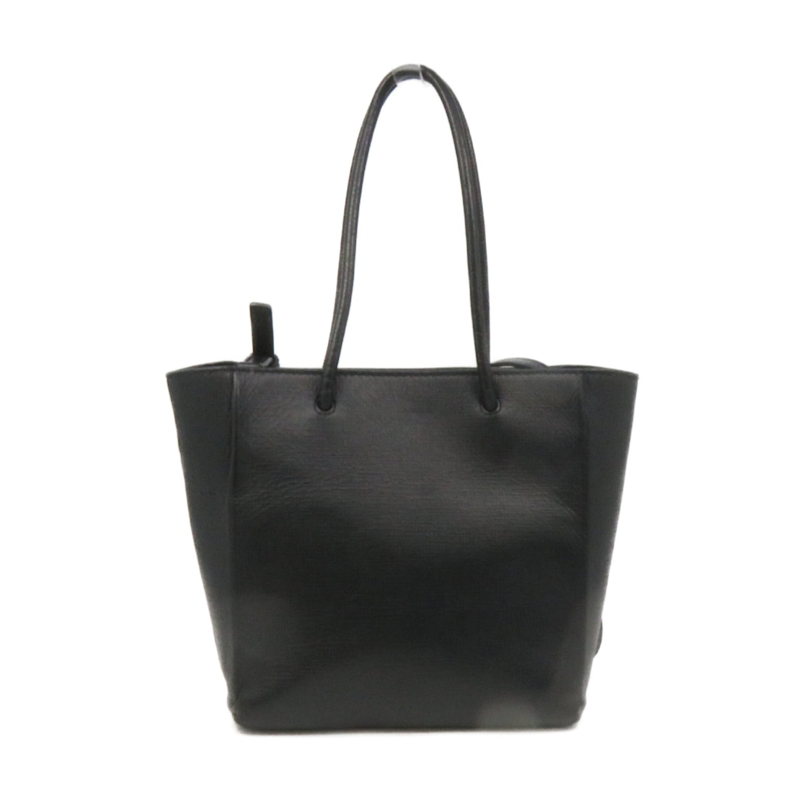 BALENCIAGA cowhide leather XXS Shopping Tote 2way Bag handle shoulder bag black
