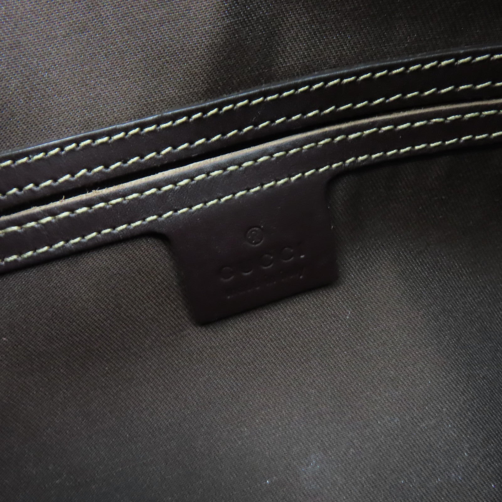 GUCCI 塗層帆布Shoulder Bag肩背袋啡色