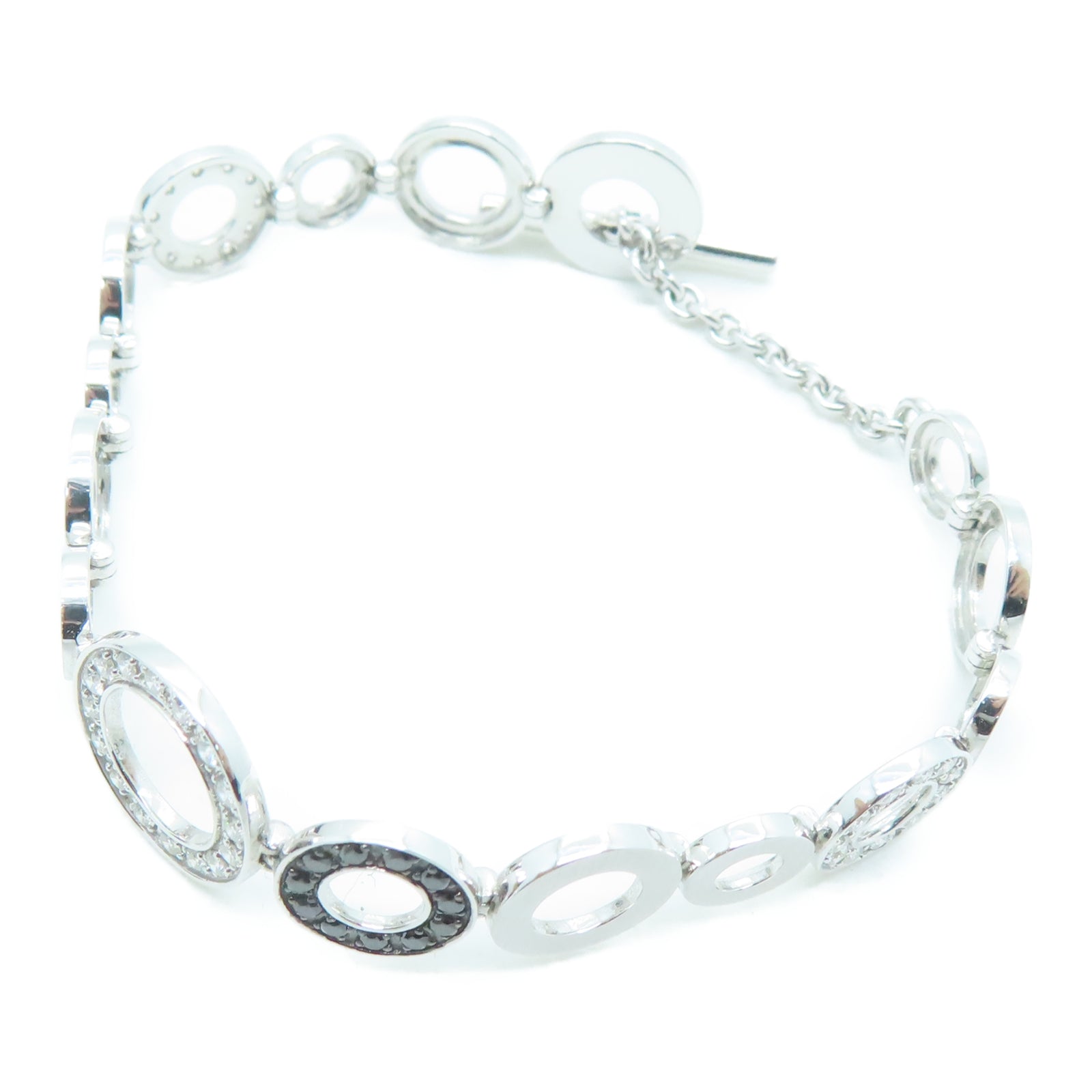 JEWELRY 18K白金Diamond Bracelet 0.36/0.27ct钻石手环