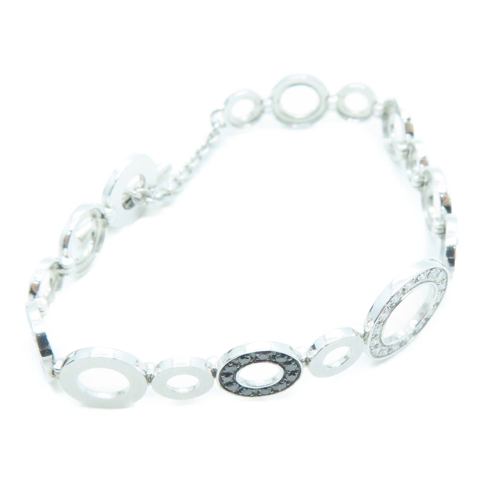 JEWELRY 18K白金Diamond Bracelet 0.36/0.27ct钻石手环