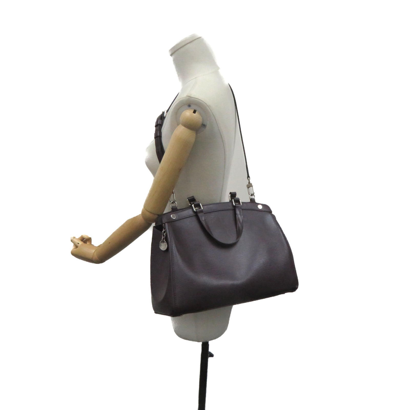 LOUIS VUITTON Epi Brea MM 2Way Shoulder Bag Purple