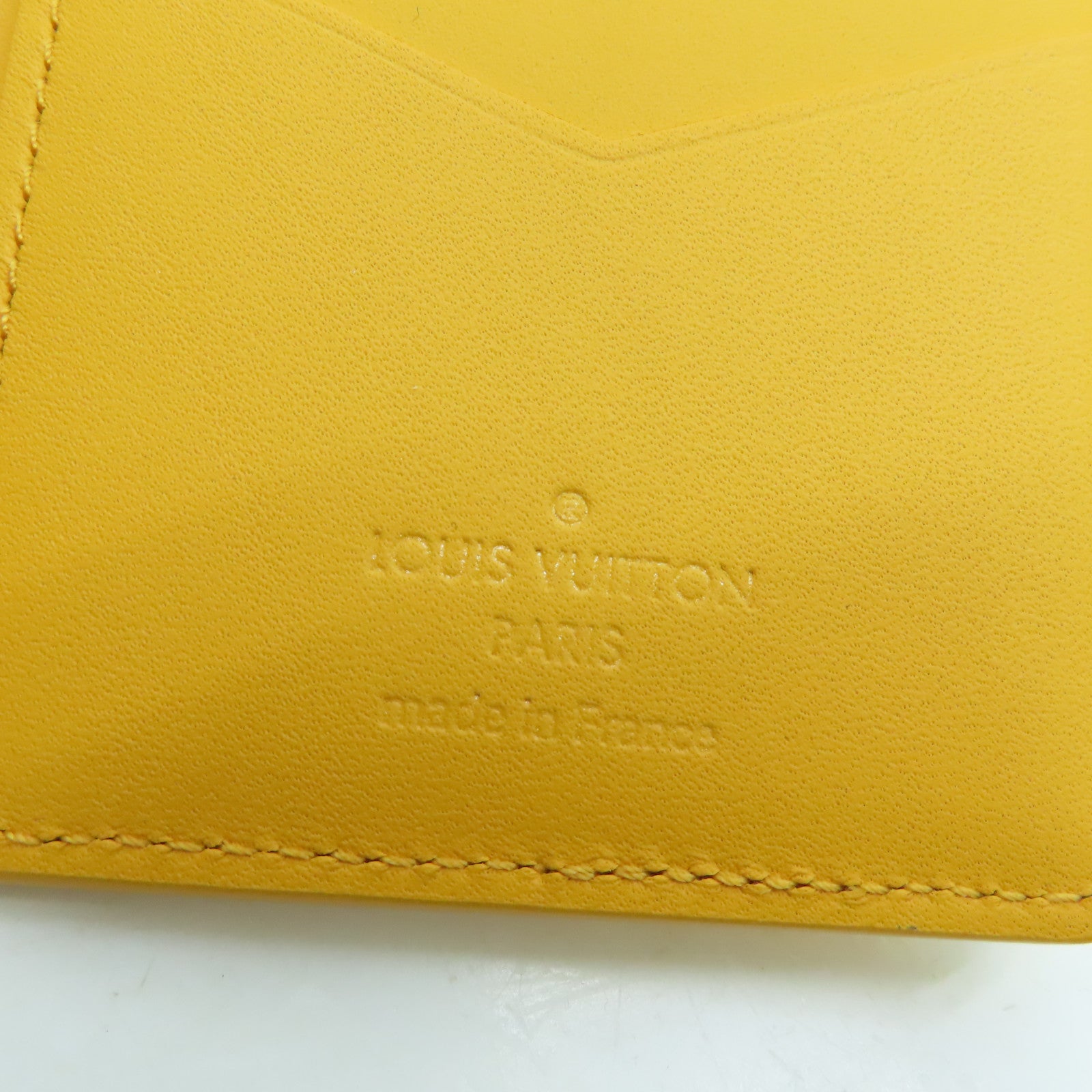 LOUIS VUITTON Aerogram Pocket Organizer Card case卡片套黄色