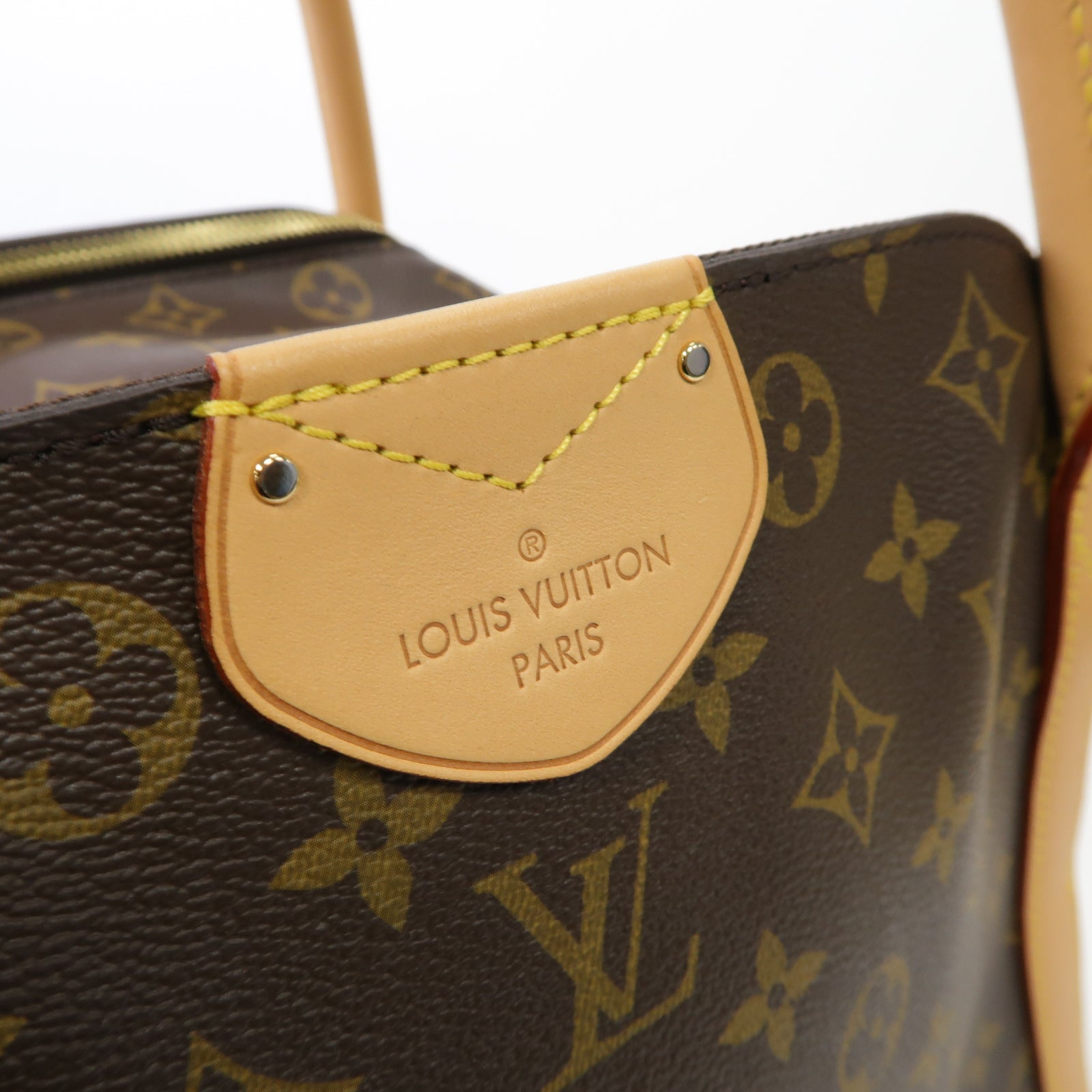 LOUIS VUITTON Monogram Marais MM金扣肩背袋棕色