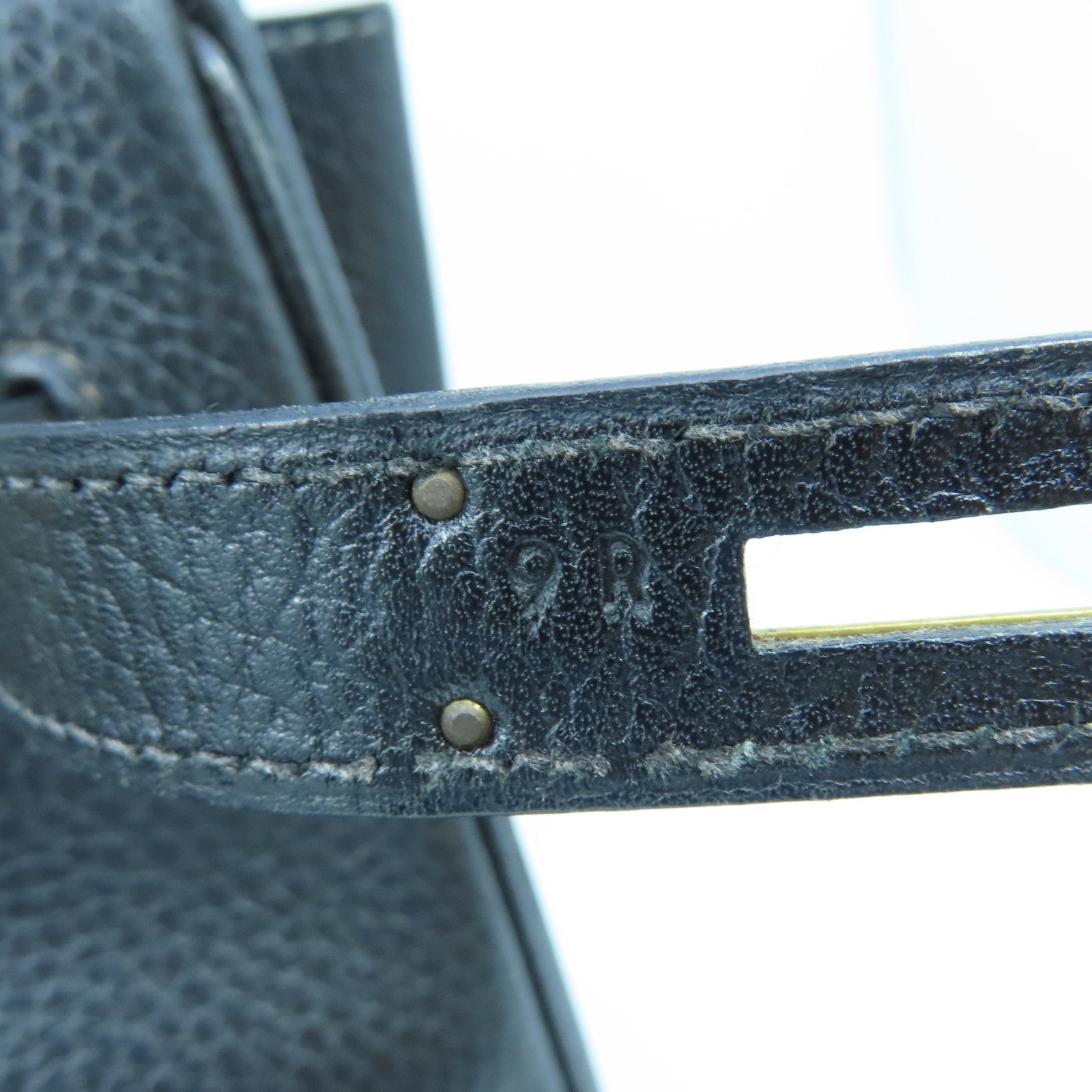 HERMES Ardennes皮革Birkin 35金扣手挽袋黑色
