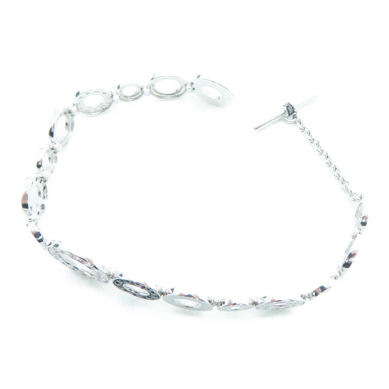 JEWELRY 18K白金Diamond Bracelet 0.36/0.27ct钻石手环