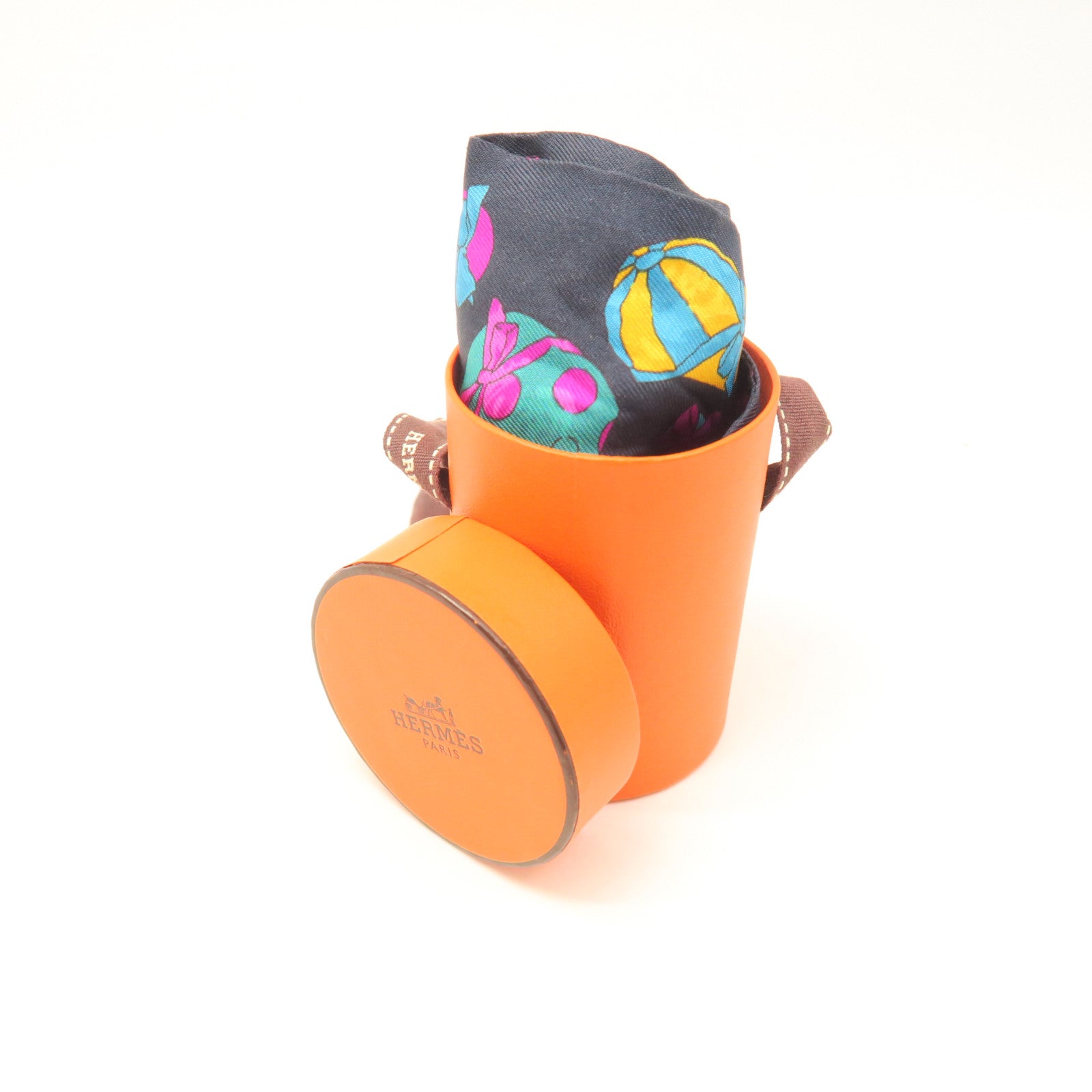 HERMES Silk Twilly Scarf Multicolor