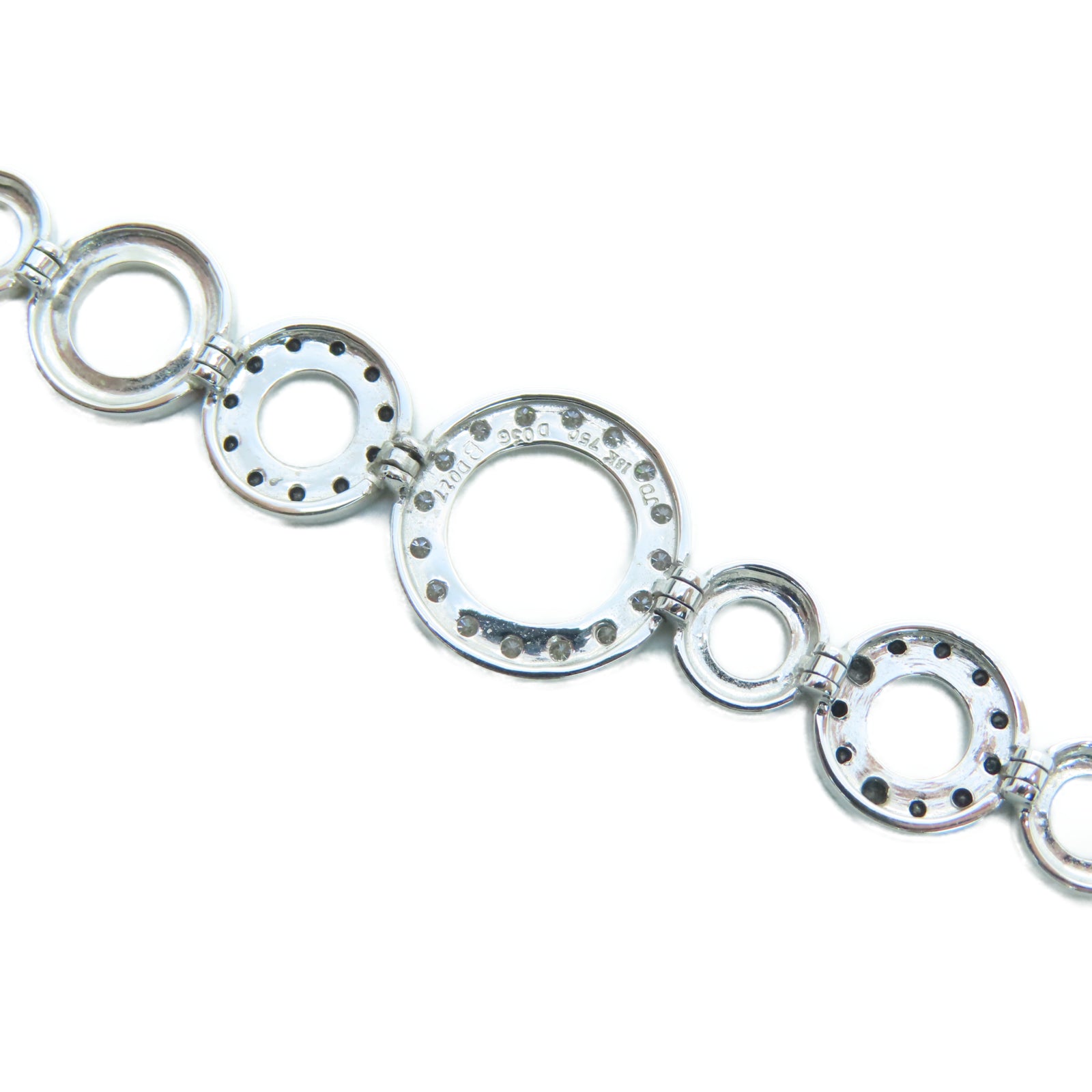 JEWELRY 18K白金Diamond Bracelet 0.36/0.27ct钻石手环