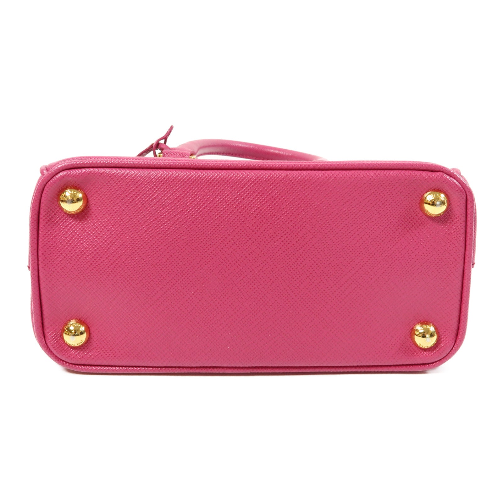 PRADA 牛皮皮革2 Way Shoulder Bag金扣手挽肩背兩用袋粉紅色