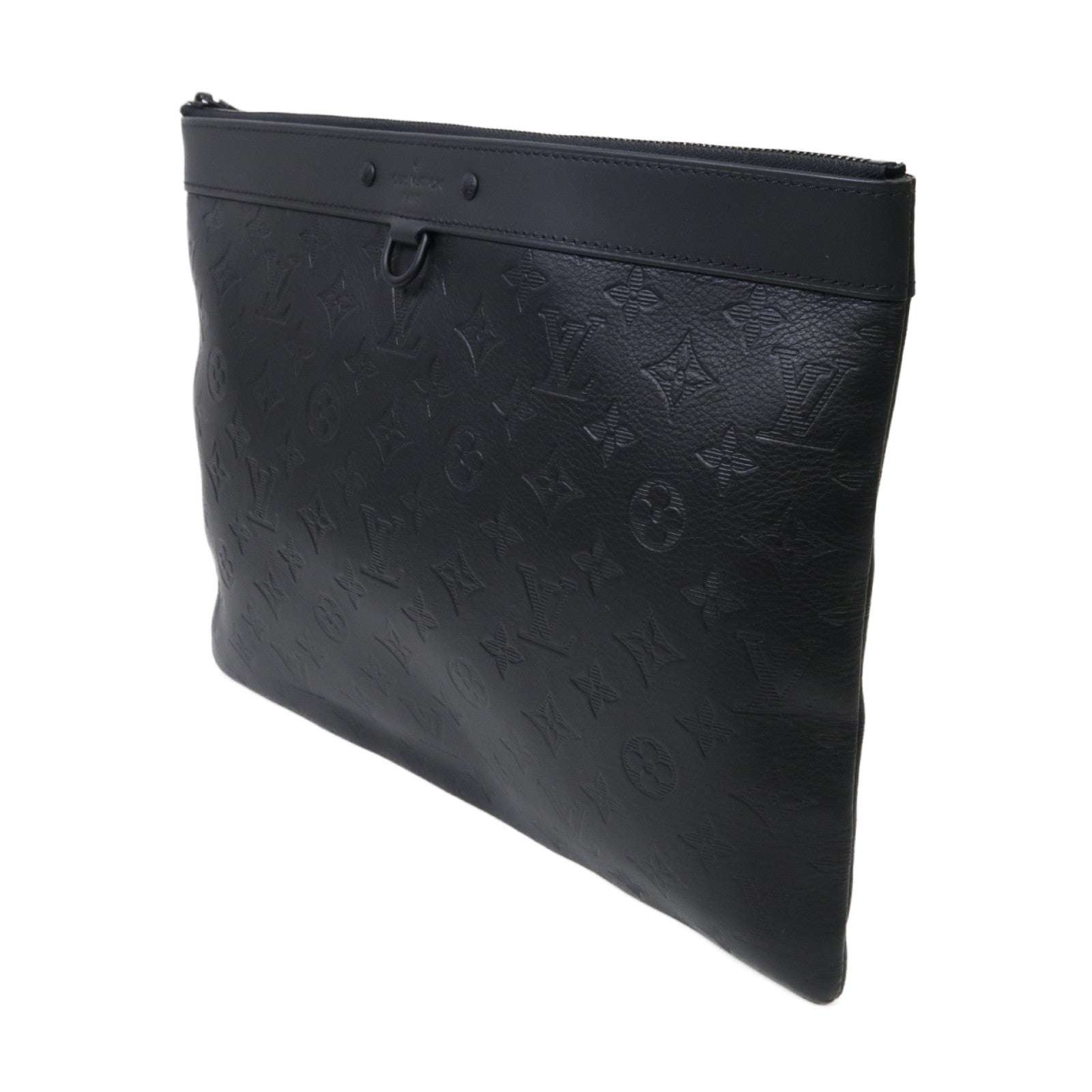 LOUIS VUITTON Monogram Shadow Discovery Pochette手拿包黒色