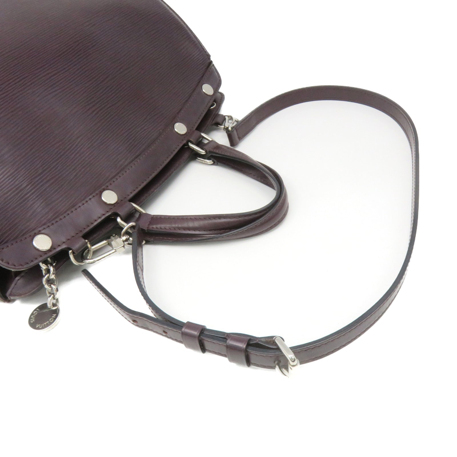 LOUIS VUITTON Epi Brea MM 2Way Shoulder Bag Purple
