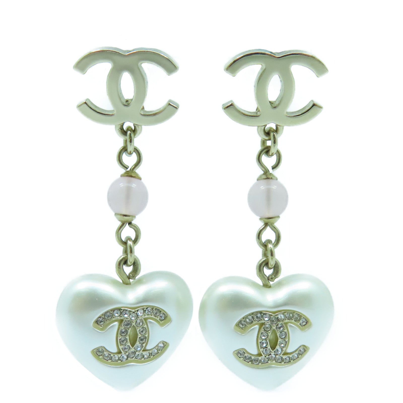 CHANEL 金屬/珍珠Earrings耳環金色/銀色/粉紅色