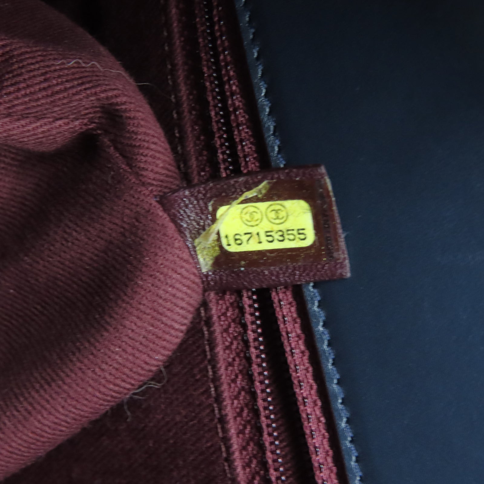 CHANEL 菱格牛皮皮革Chain Shoulder金扣鏈帶肩背袋藍色