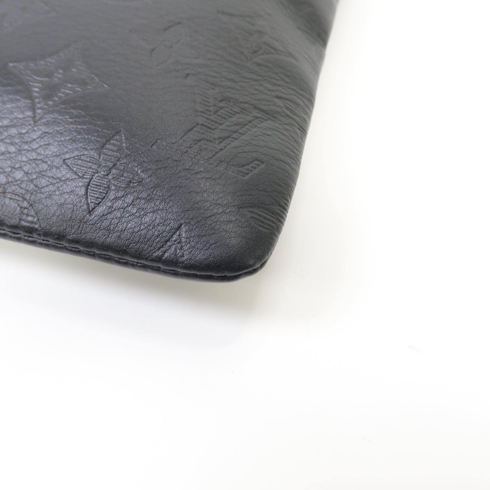 LOUIS VUITTON Monogram Shadow Discovery Pochette手拿包黒色
