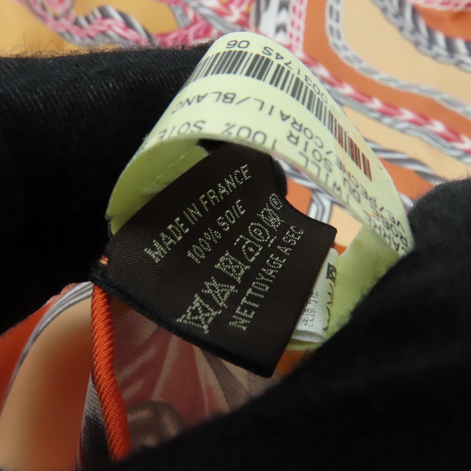 HERMES 絲質Scarf 90x90絲巾橙色