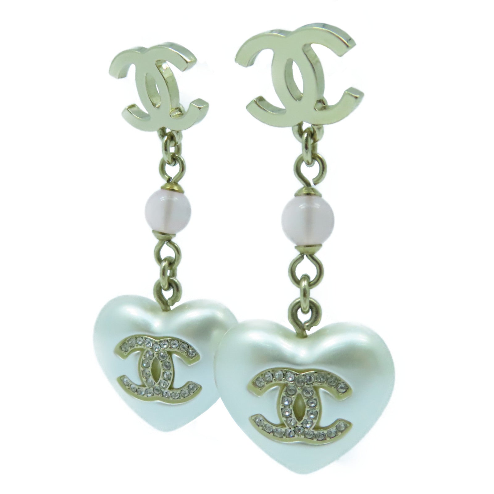 CHANEL 金屬/珍珠Earrings耳環金色/銀色/粉紅色