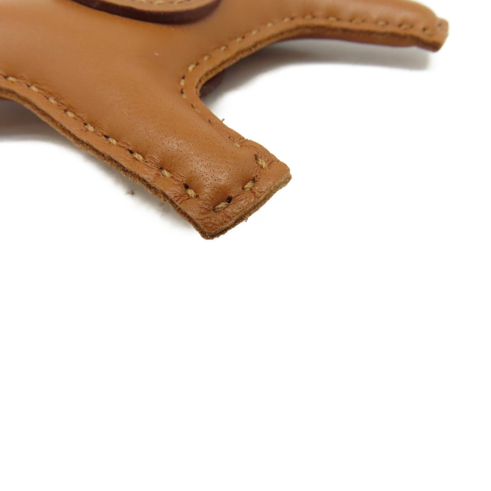 HERMES Swift皮革Rodeo Pegase Charm掛飾Gold經典駝色