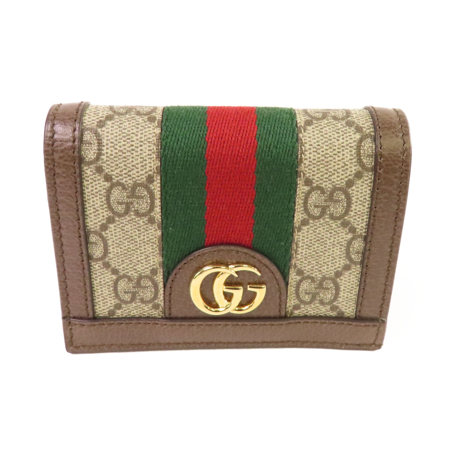 GUCCI 塗層帆布Ophidia GG Card Case Wallet金扣卡片套/錢包啡色