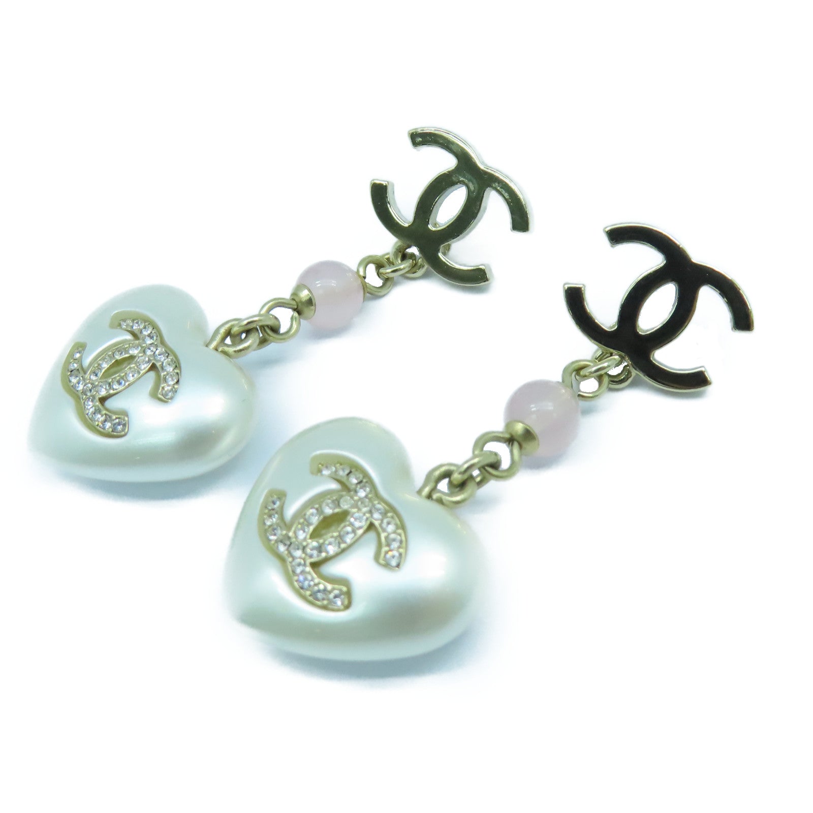 CHANEL 金屬/珍珠Earrings耳環金色/銀色/粉紅色