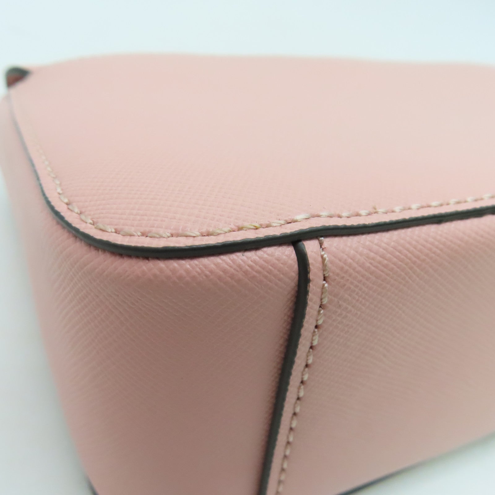 Tory Burch 牛皮皮革Chain Shoulder金扣链带肩背袋粉红色