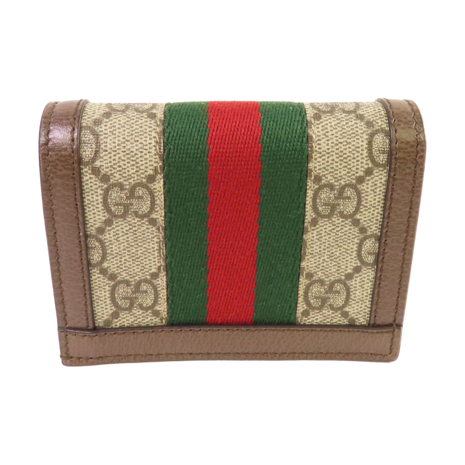 GUCCI 塗層帆布Ophidia GG Card Case Wallet金扣卡片套/錢包啡色