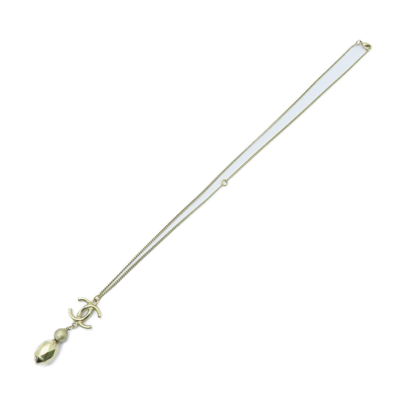 CHANEL 金屬Necklace項鍊金色