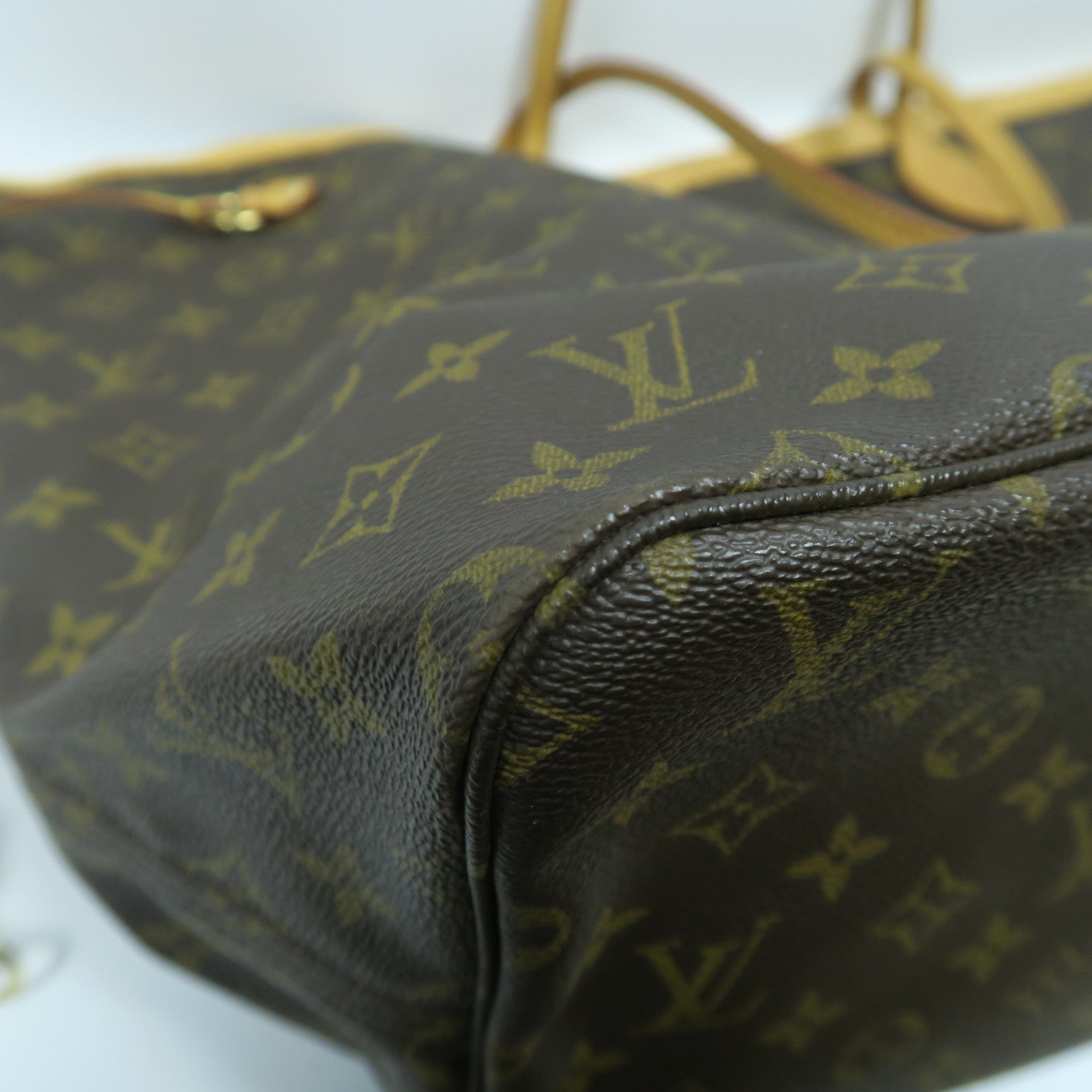 LOUIS VUITTON Monogram Neverfull GM金扣肩背袋啡色
