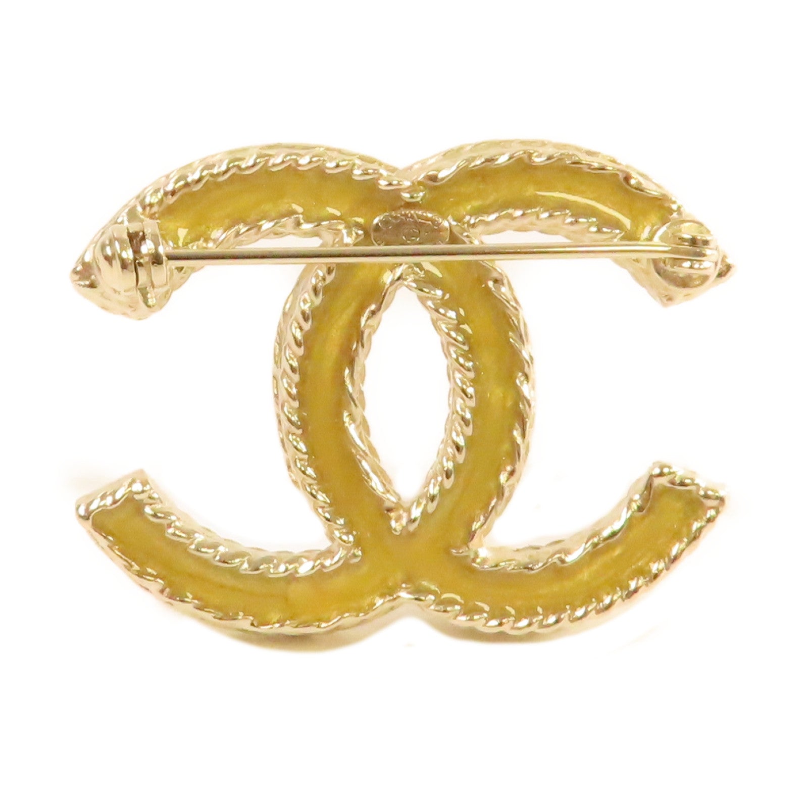 CHANEL 金屬CC Brooch胸針金色
