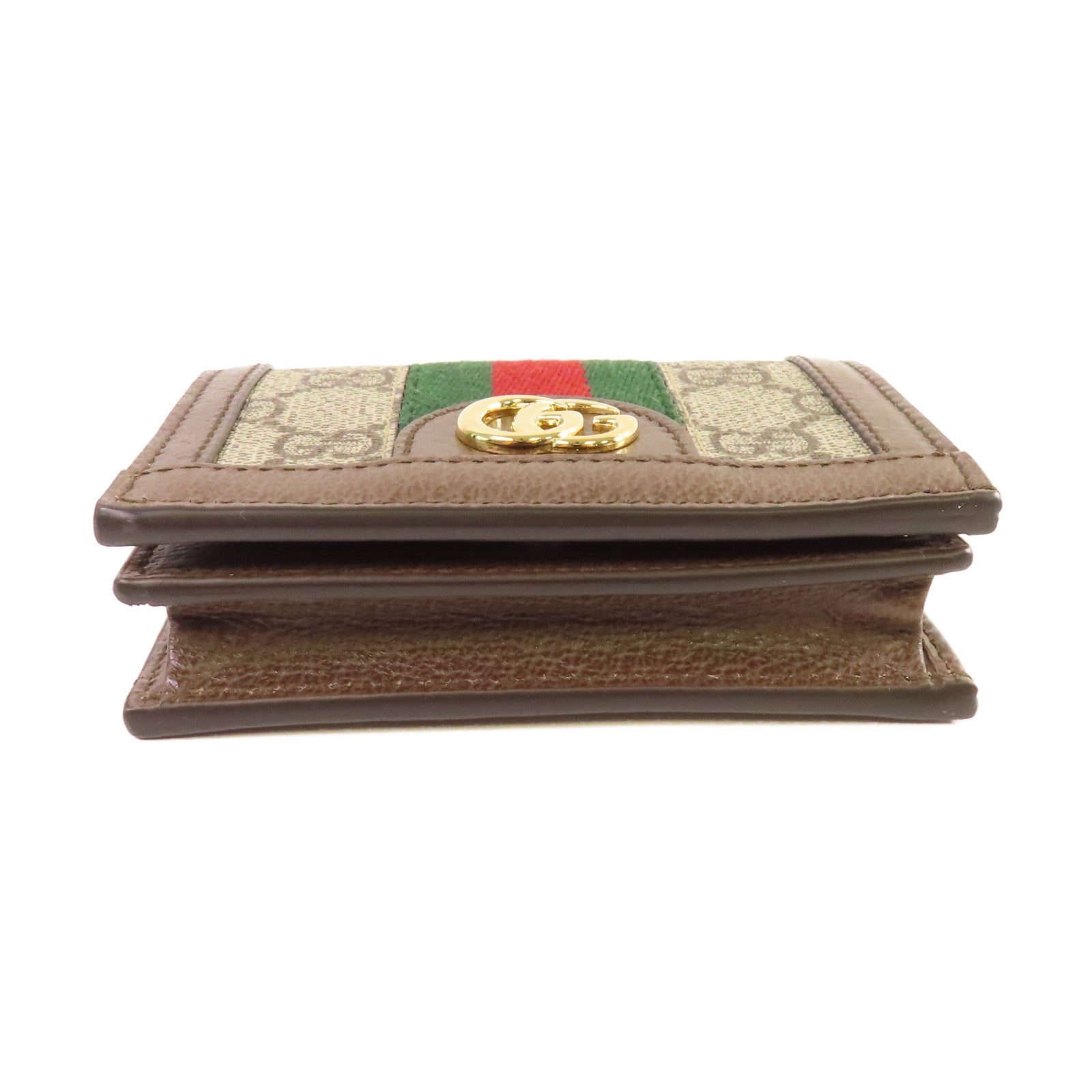 GUCCI 塗層帆布Ophidia GG Card Case Wallet金扣卡片套/錢包啡色