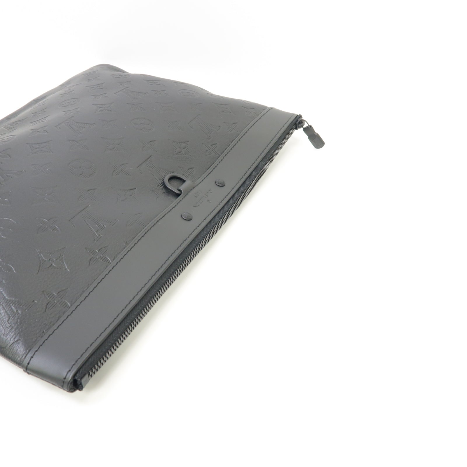 LOUIS VUITTON Monogram Shadow Discovery Pochette手拿包黒色