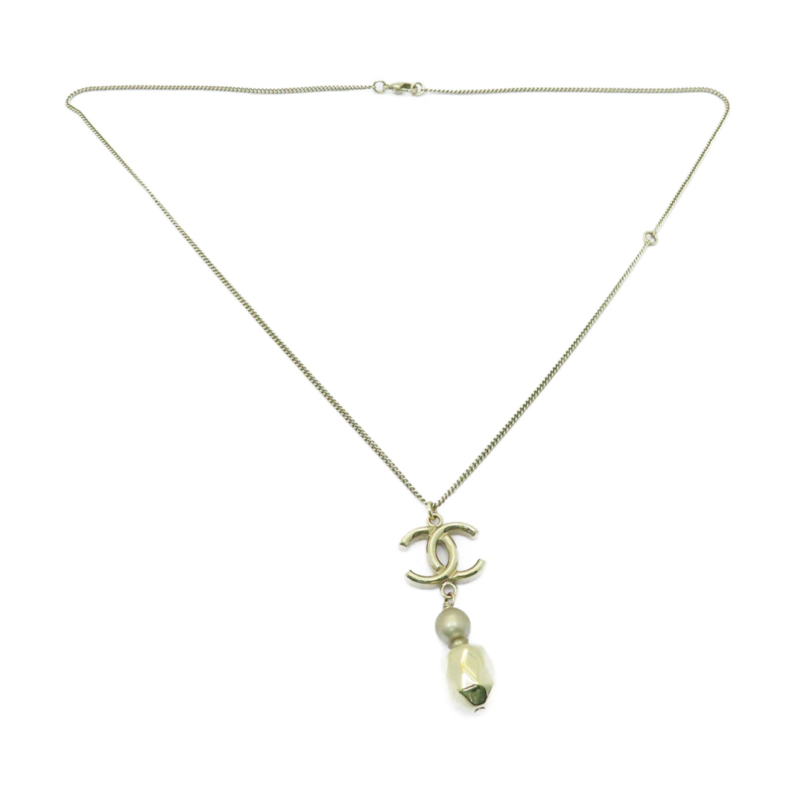 CHANEL 金屬Necklace項鍊金色