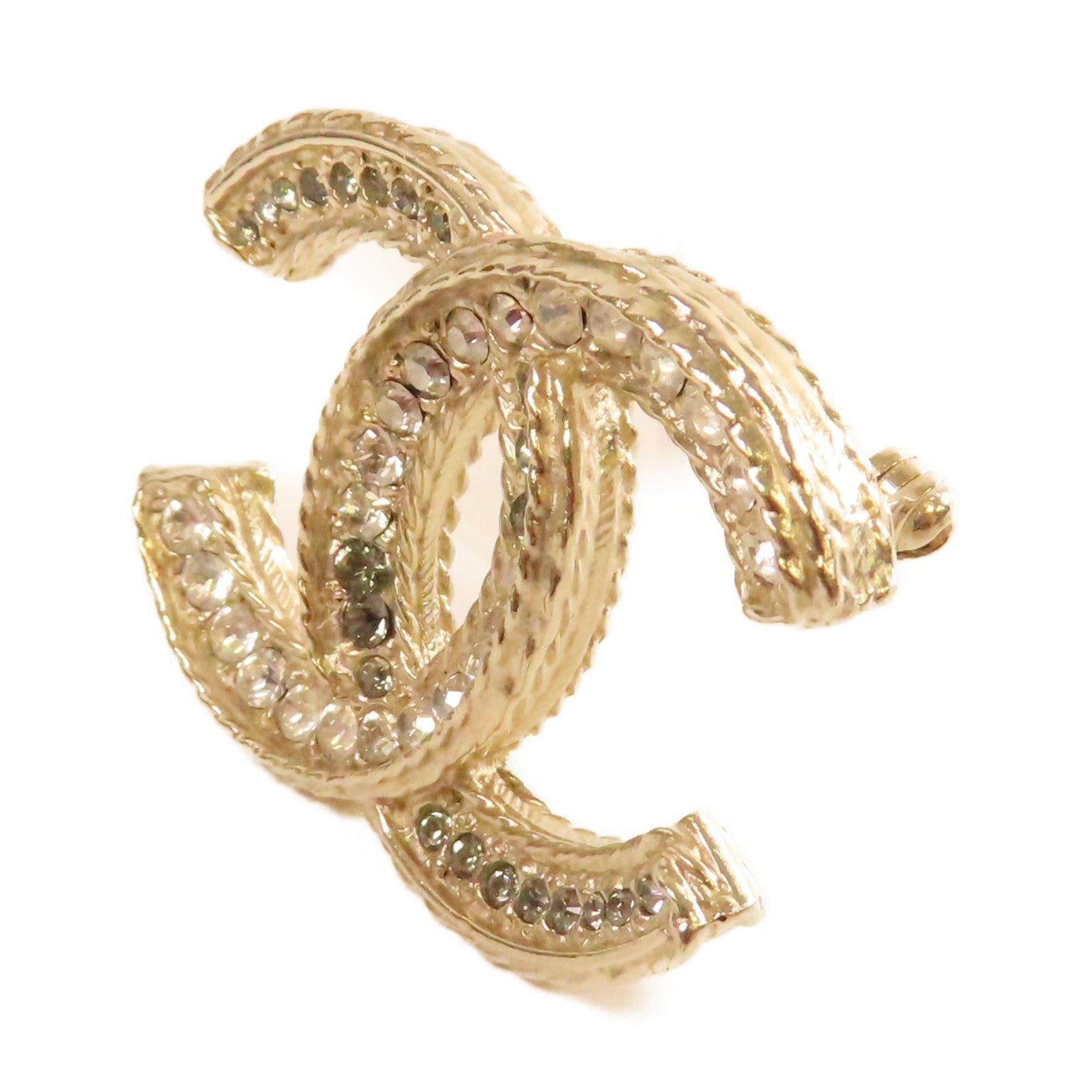 CHANEL 金屬CC Brooch胸針金色