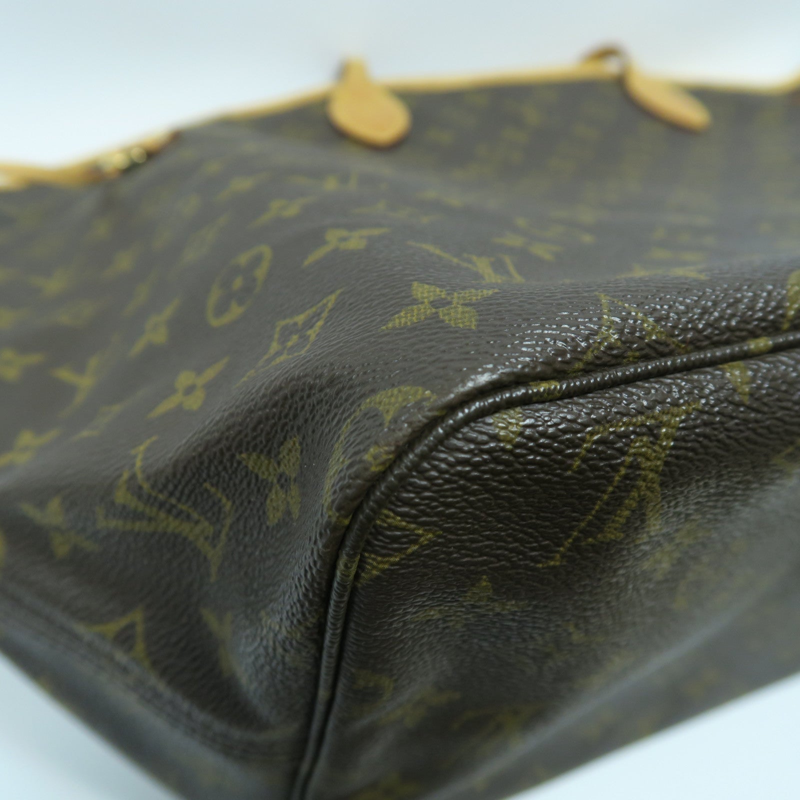 LOUIS VUITTON Monogram Neverfull GM金扣肩背袋啡色