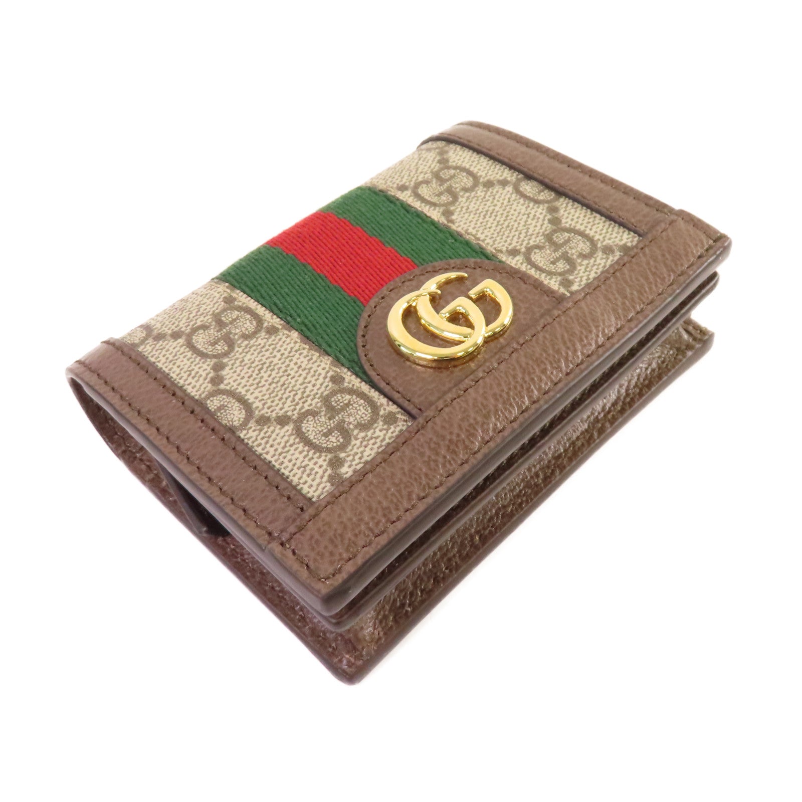 GUCCI 塗層帆布Ophidia GG Card Case Wallet金扣卡片套/錢包啡色