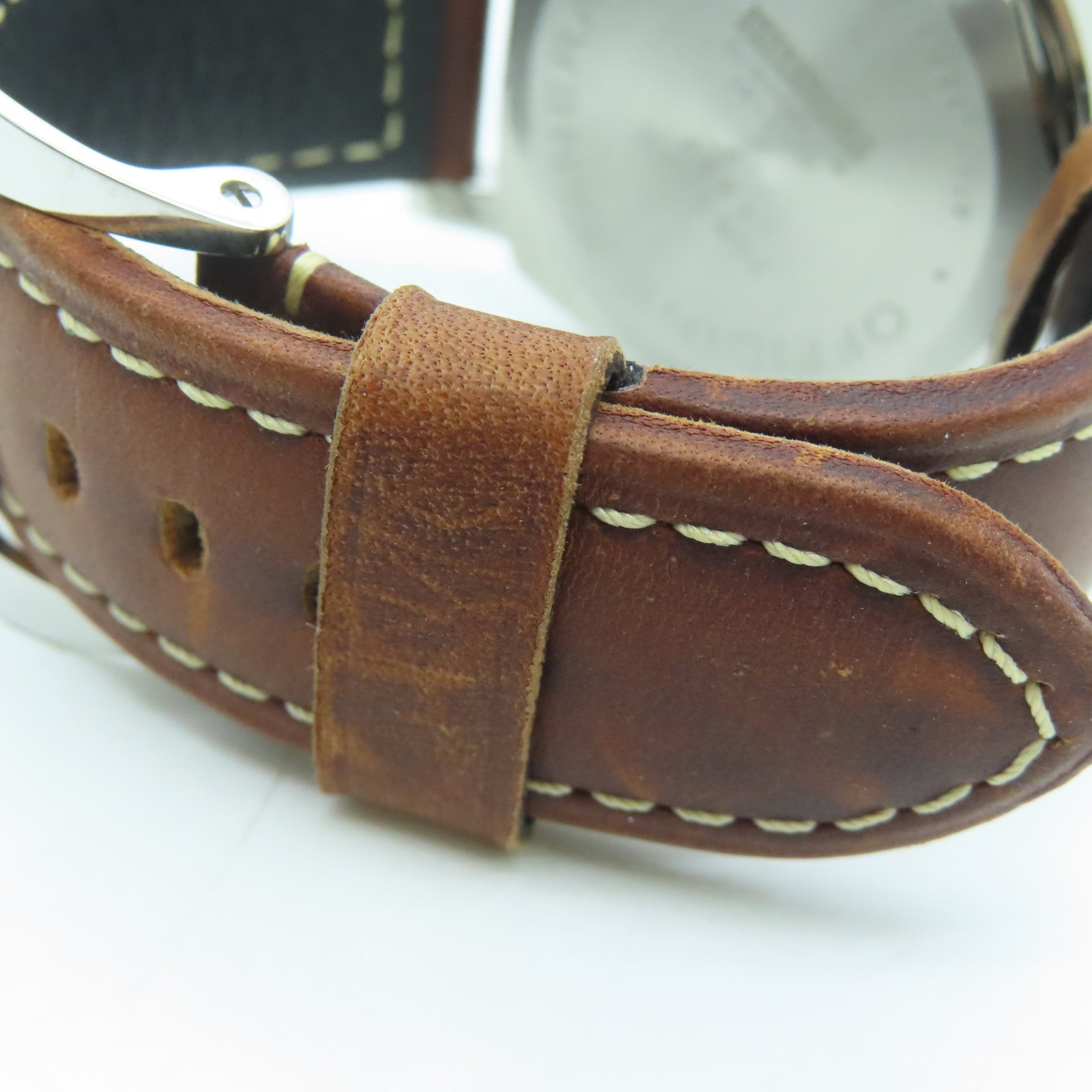 PANERAI Luminor皮革带/不锈钢手表自动机芯黑色