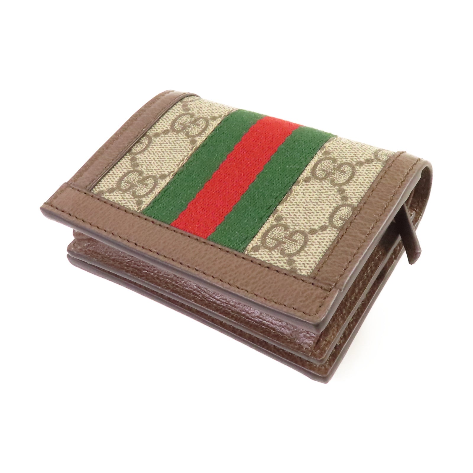 GUCCI 塗層帆布Ophidia GG Card Case Wallet金扣卡片套/錢包啡色