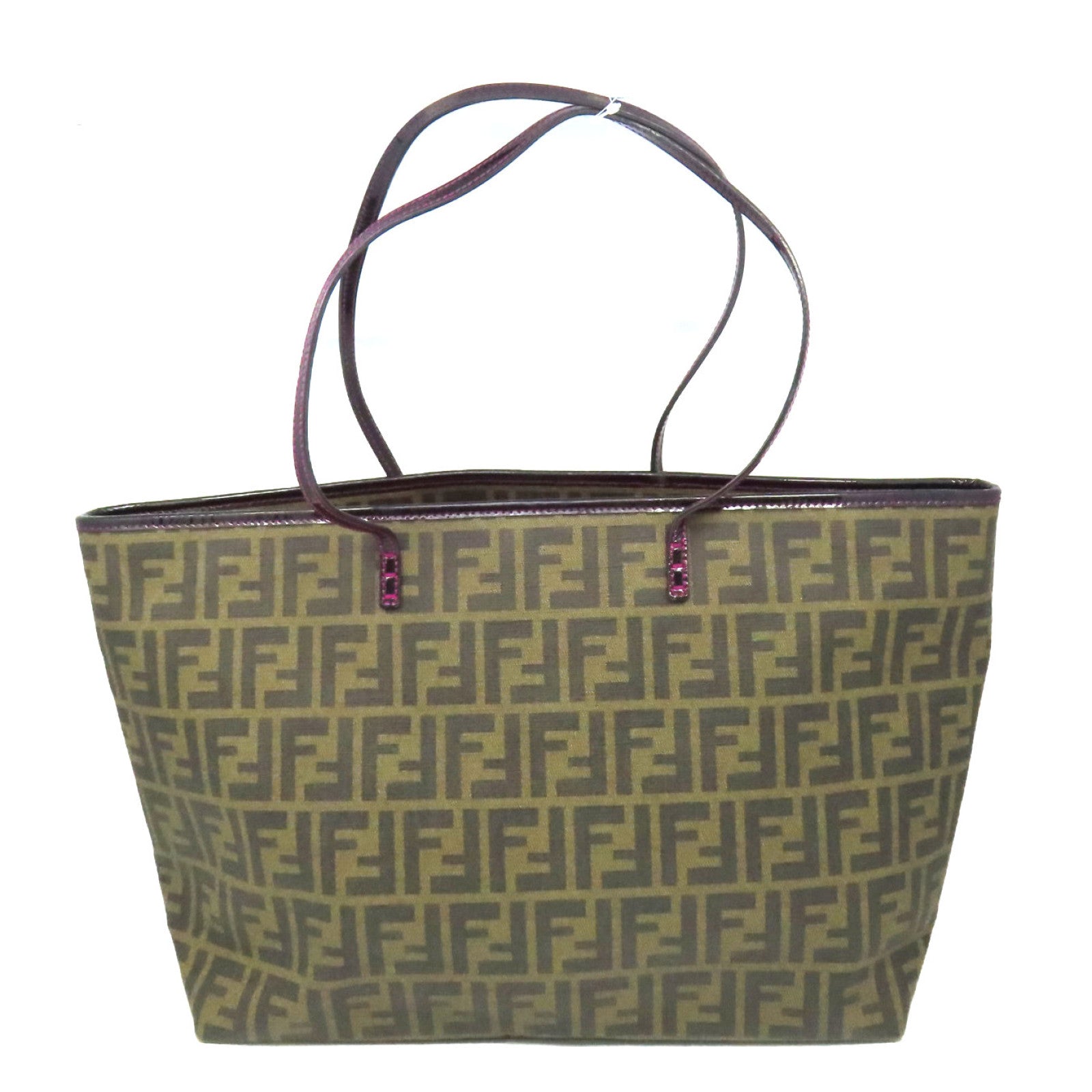FENDI 塗層帆布Tote Bag肩背袋啡色
