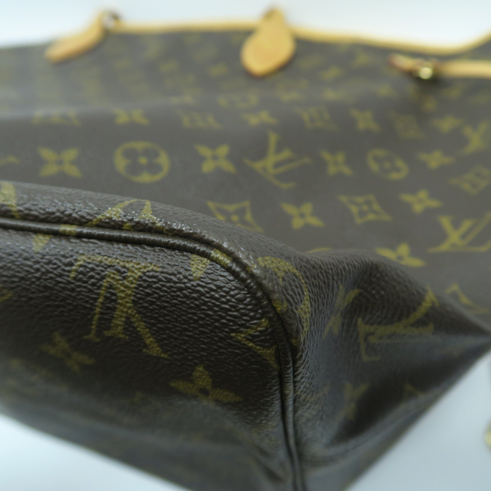 LOUIS VUITTON Monogram Neverfull GM金扣肩背袋啡色