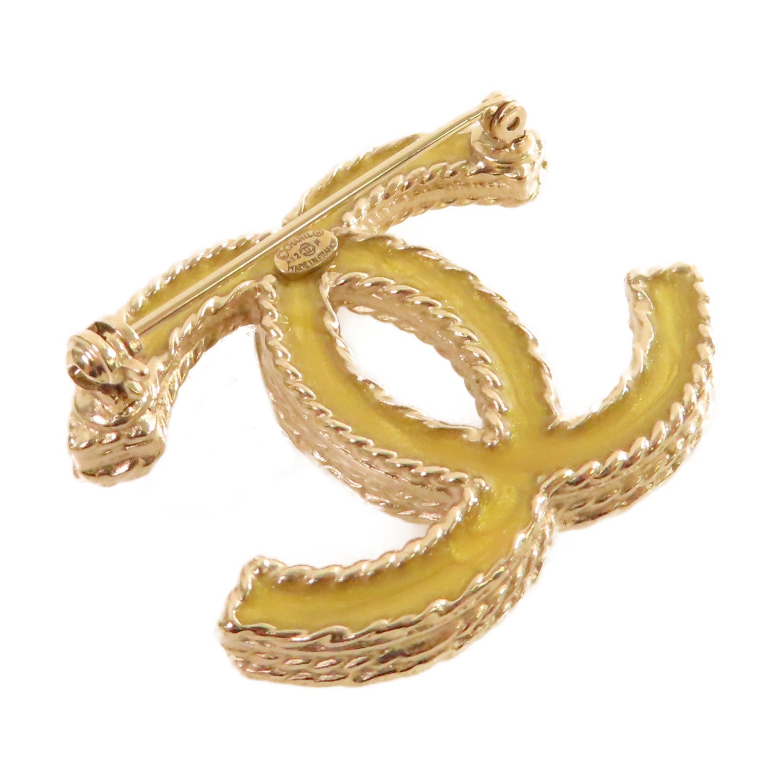 CHANEL 金屬CC Brooch胸針金色