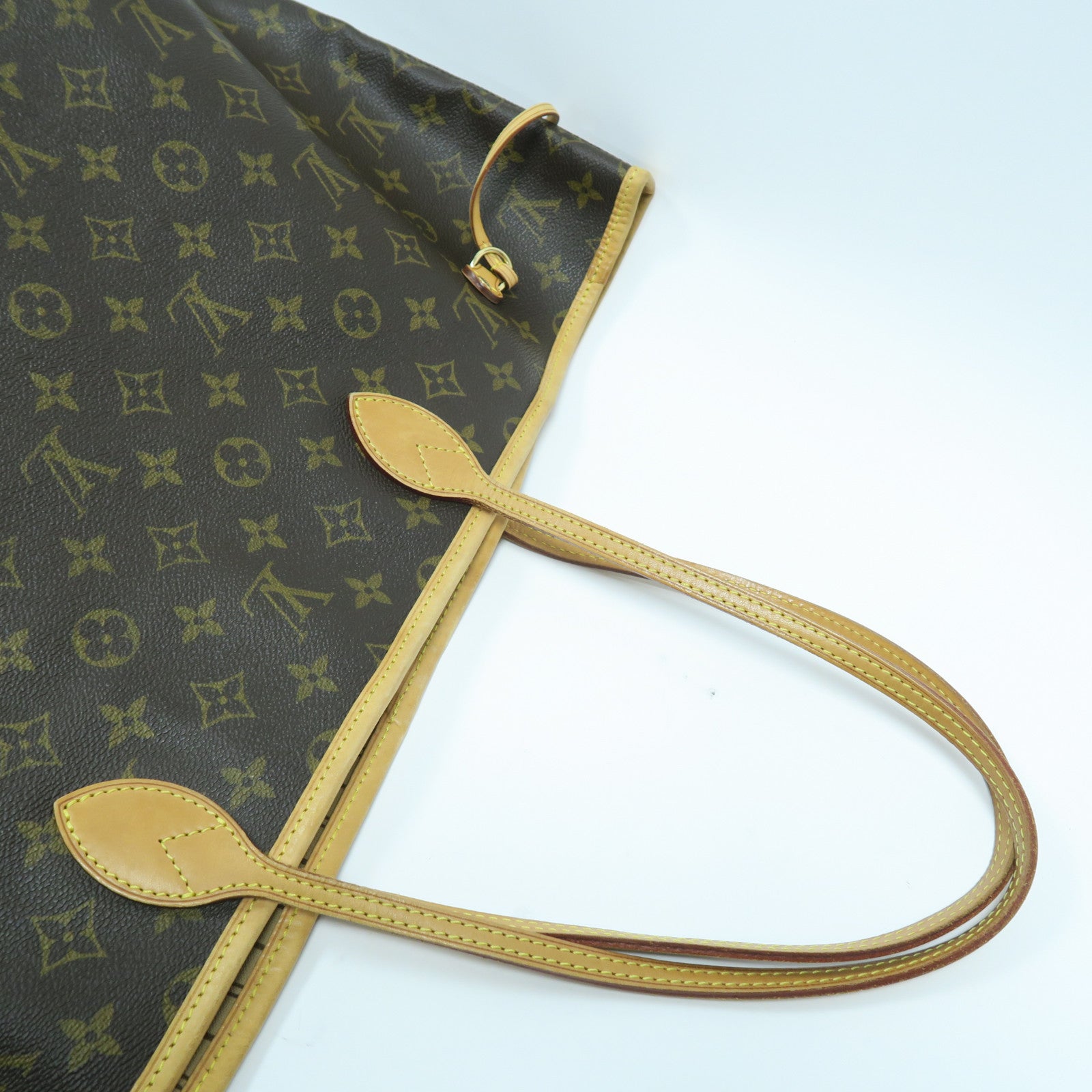 LOUIS VUITTON Monogram Neverfull GM金扣肩背袋啡色