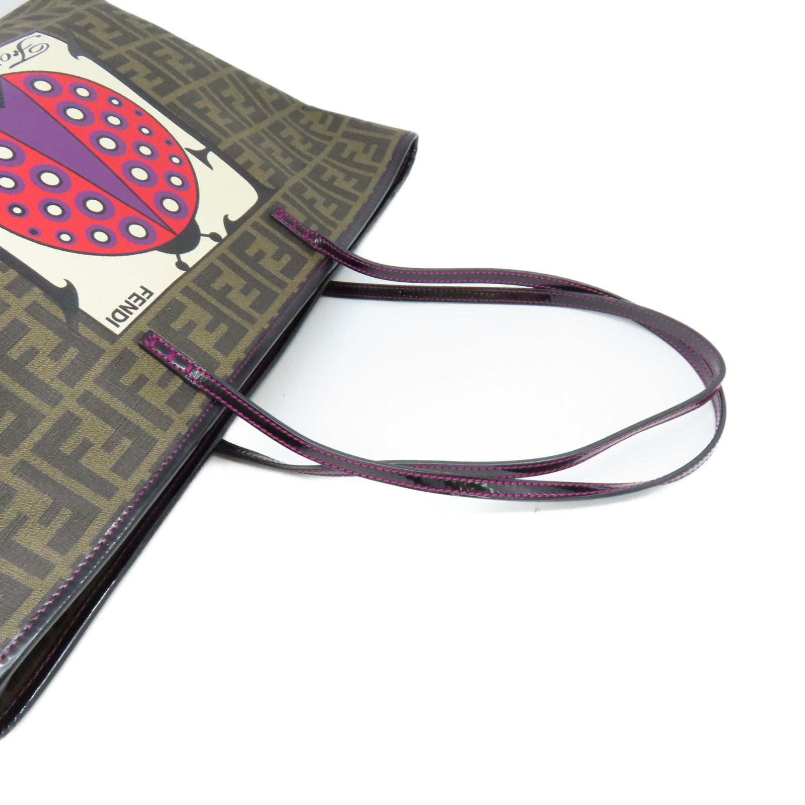 FENDI 塗層帆布Tote Bag肩背袋啡色