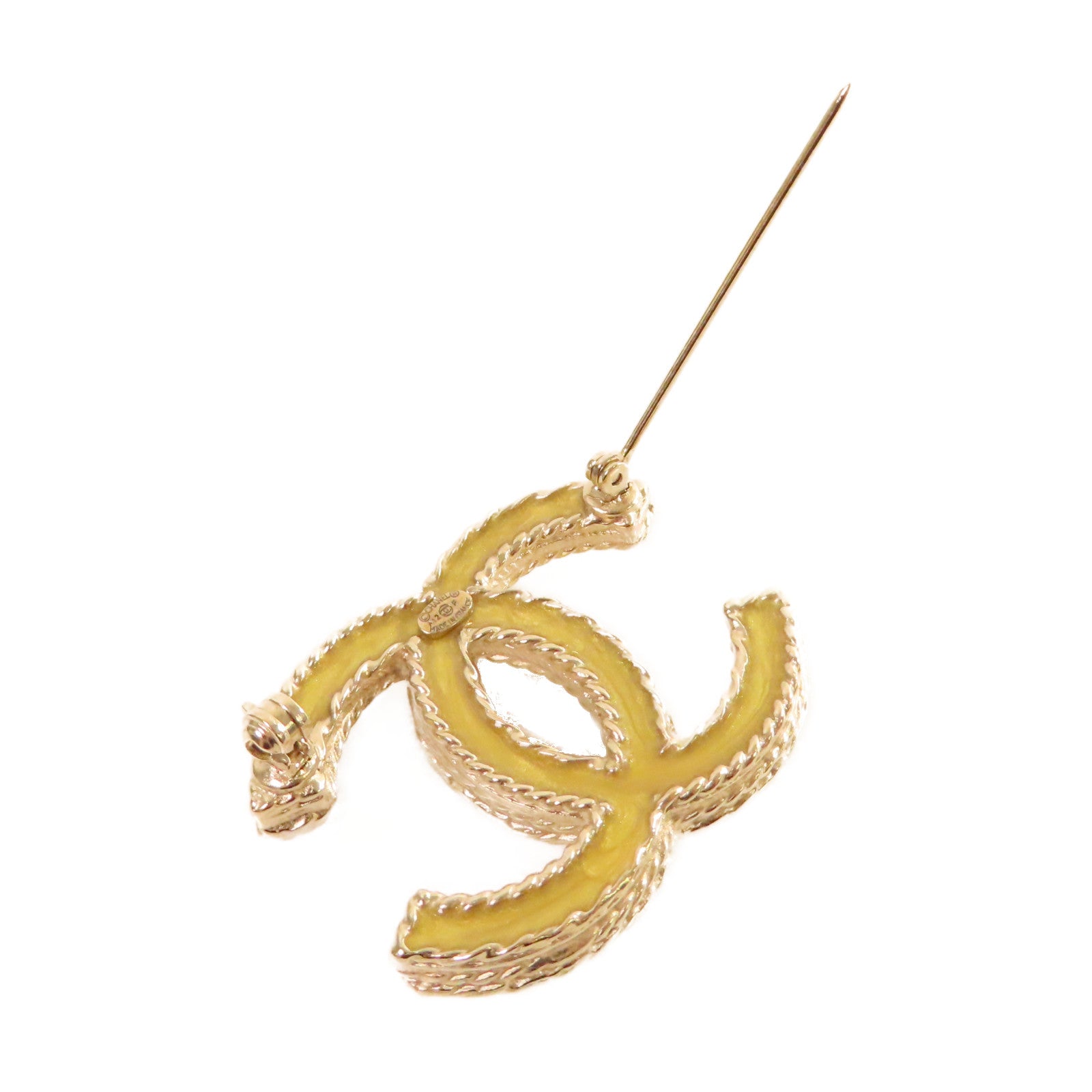 CHANEL 金屬CC Brooch胸針金色