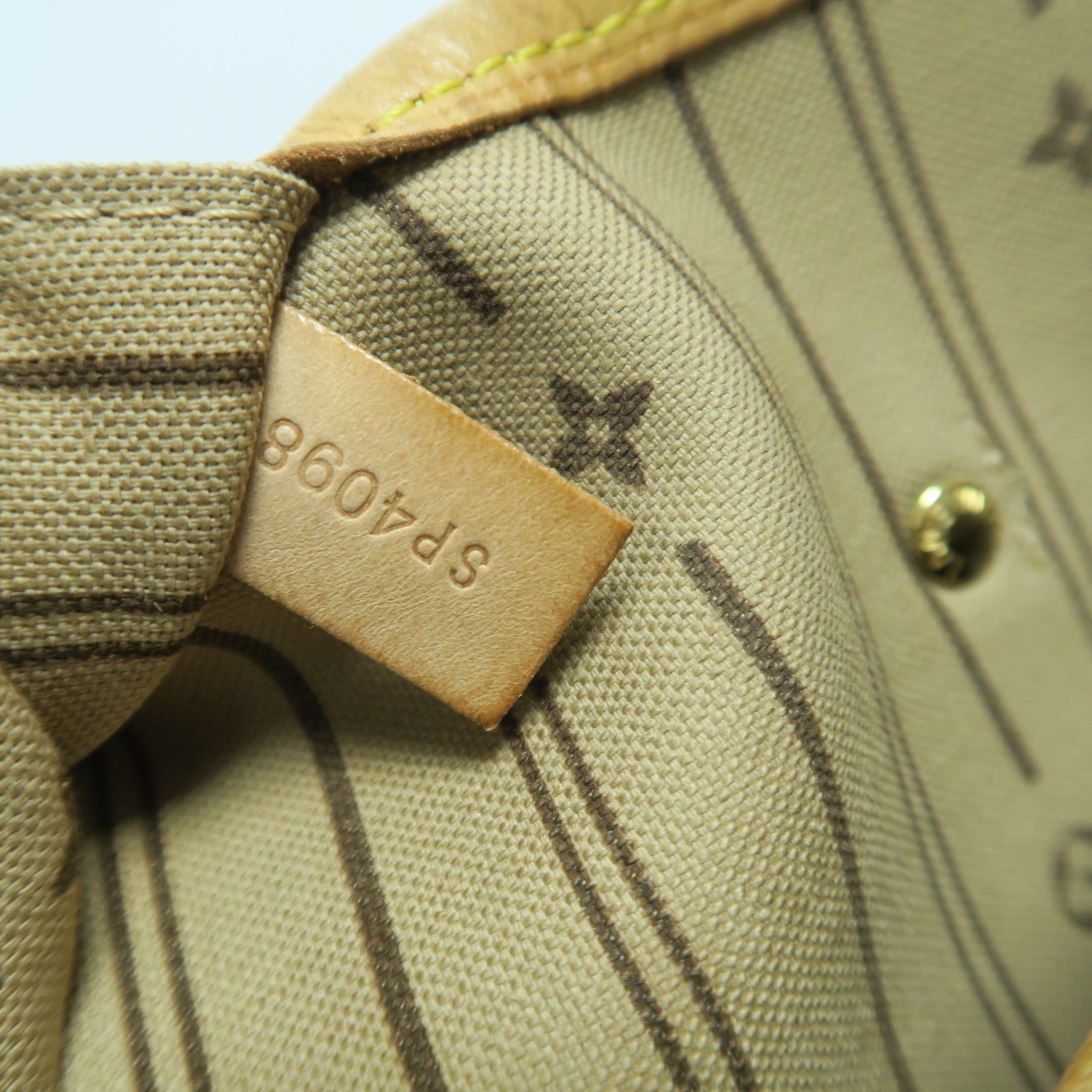 LOUIS VUITTON Monogram Neverfull GM金扣肩背袋啡色